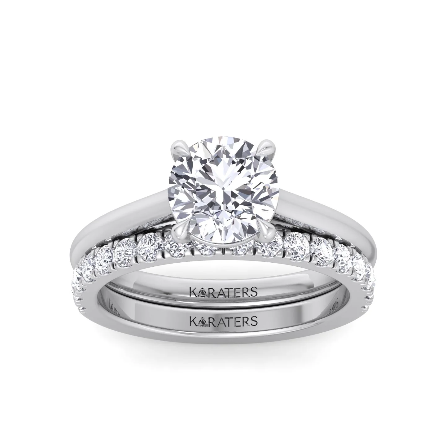 3.3CT Total Weight Lab Grown Diamond Wedding Set - Image 3