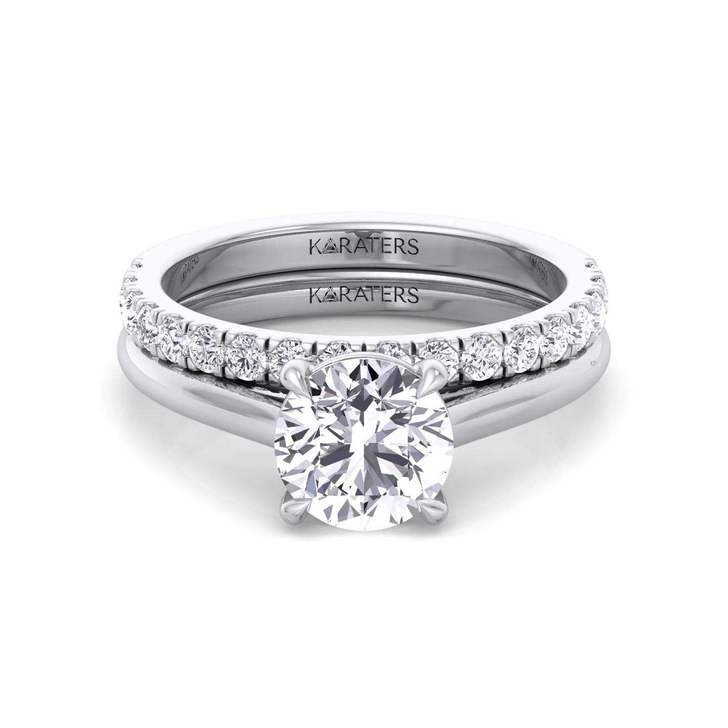 3.3CT Total Weight Lab Grown Diamond Wedding Set - Image 6