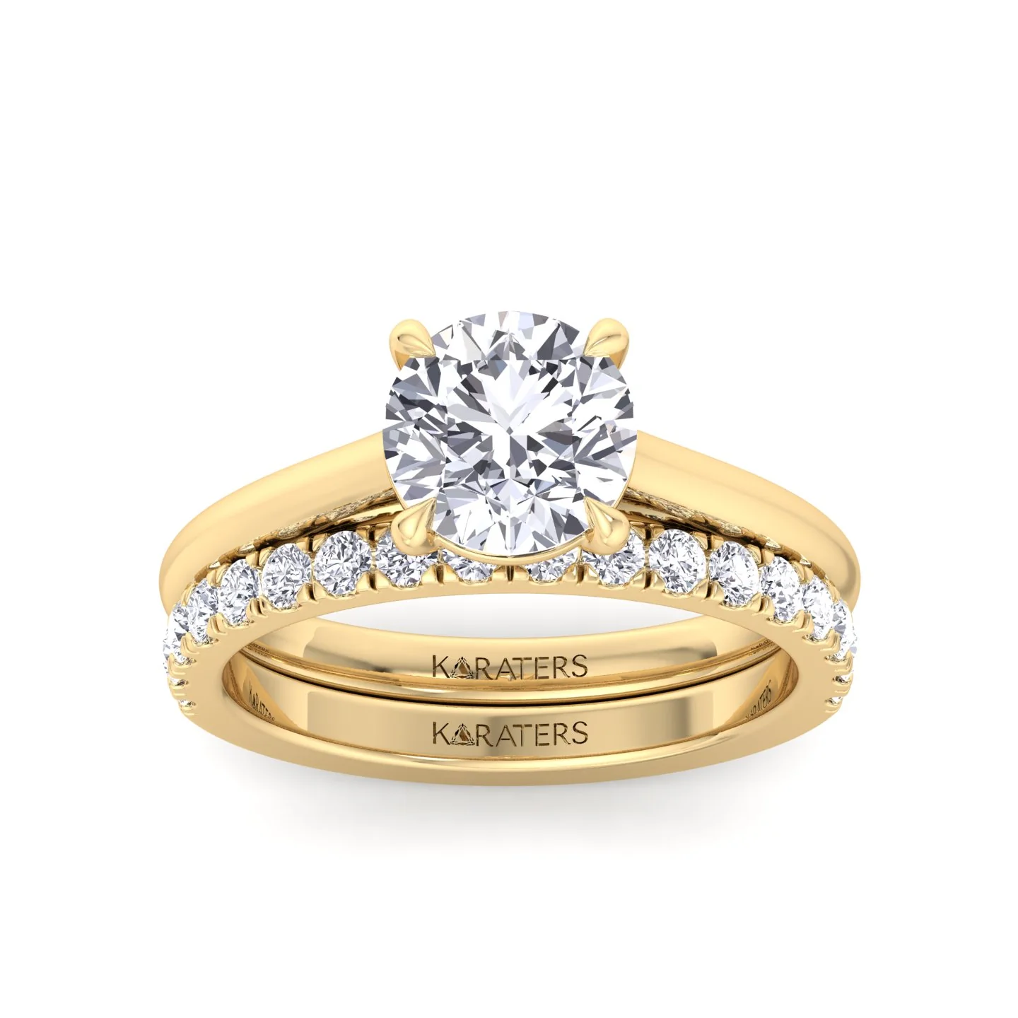 3.3CT Total Weight Lab Grown Diamond Wedding Set - Image 8