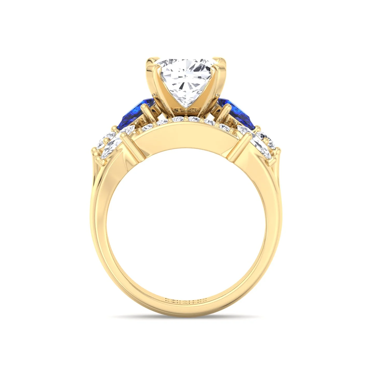 3.95CT Total Weight Multi Shape Lab Grown Diamond Wedding Set - Image 11