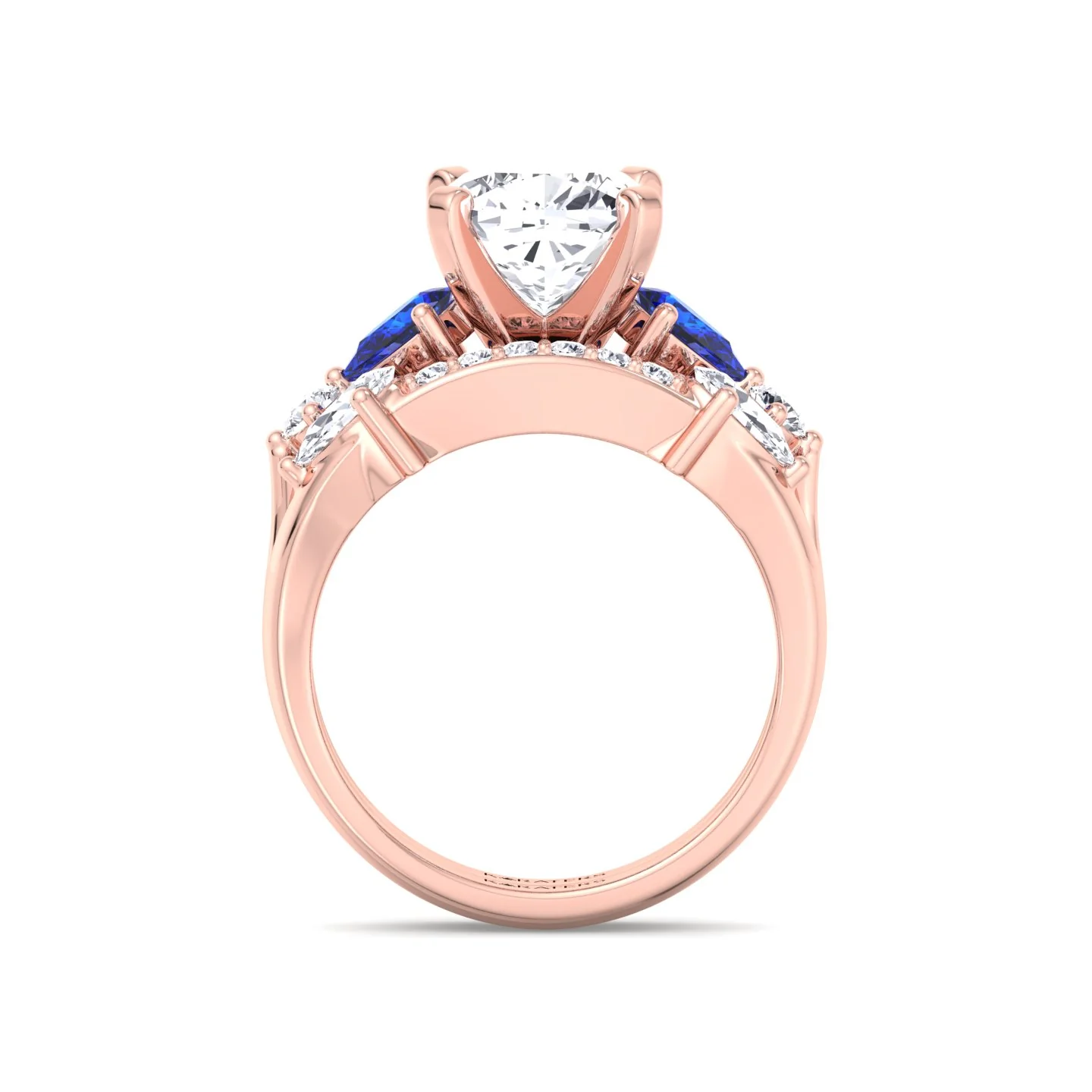 3.95CT Total Weight Multi Shape Lab Grown Diamond Wedding Set - Image 15