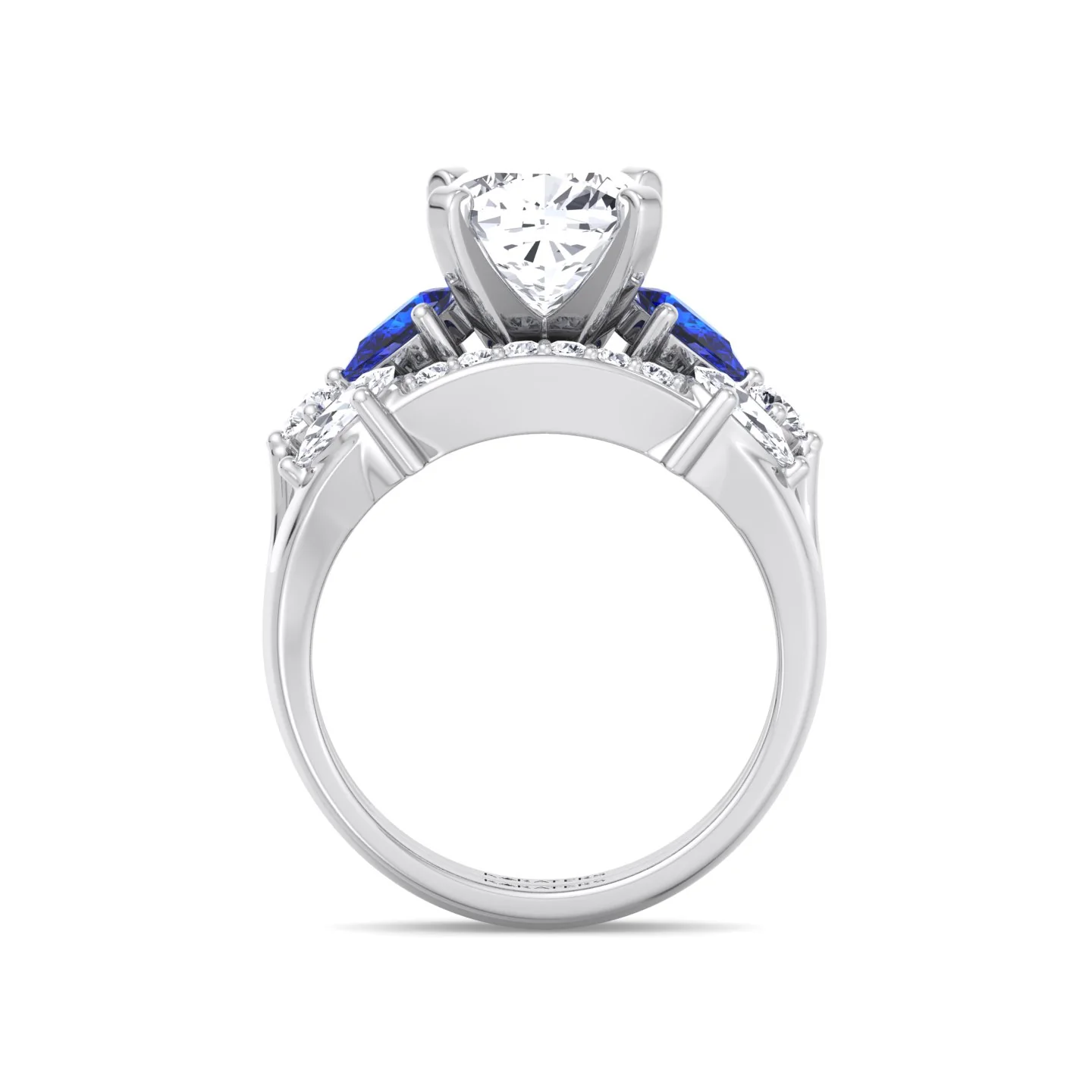 3.95CT Total Weight Multi Shape Lab Grown Diamond Wedding Set - Image 6