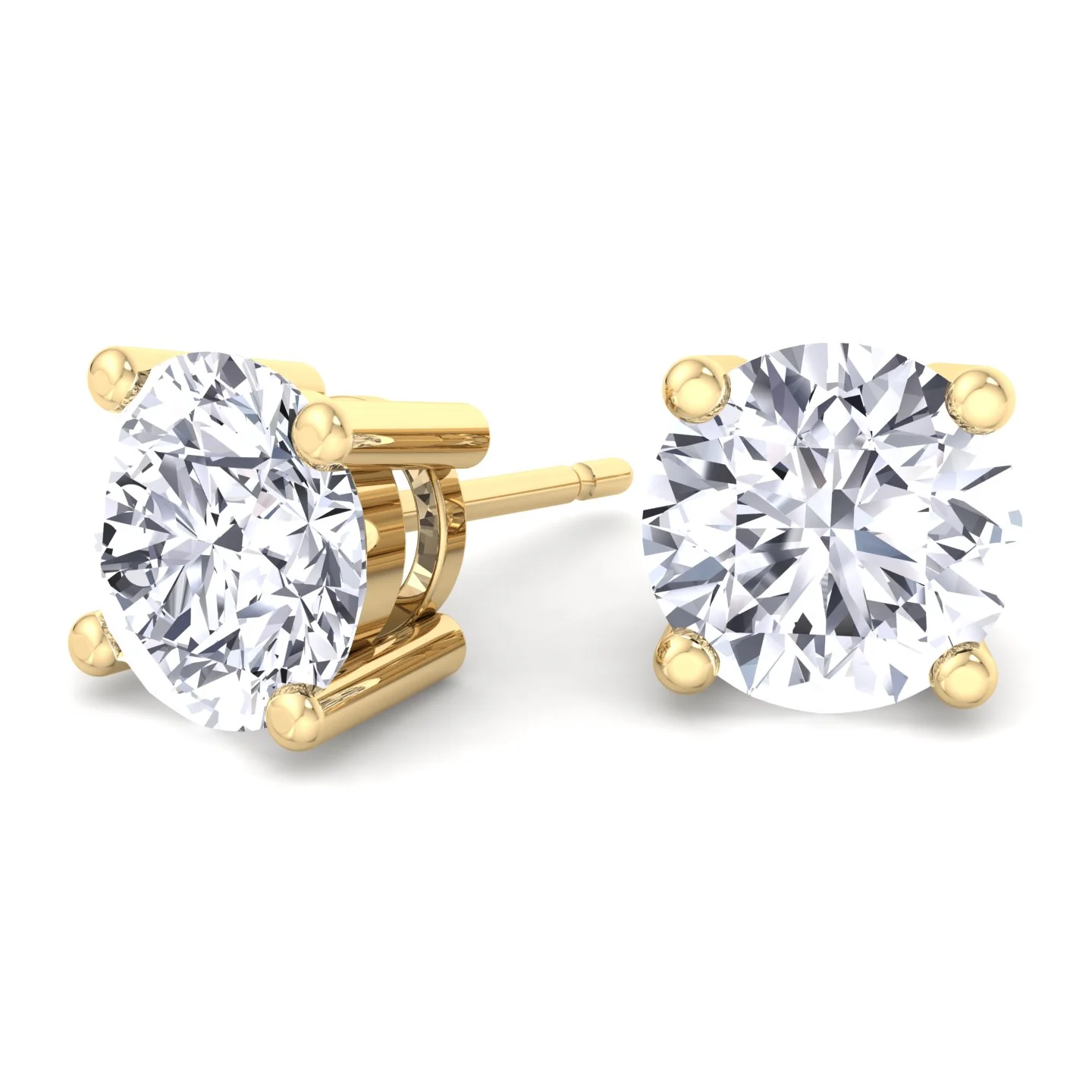 Round Cut Lab-Grown Diamond Studs - Image 12