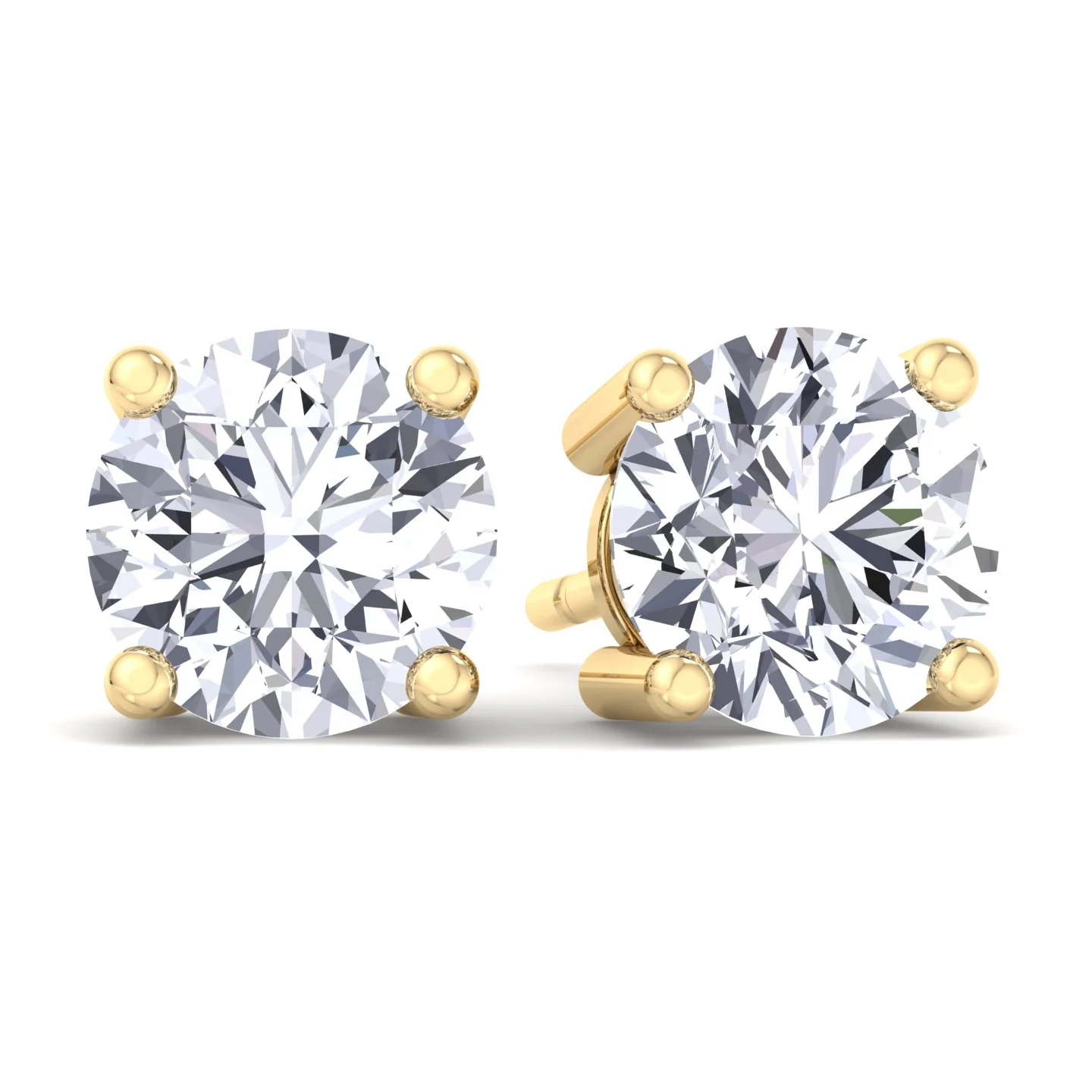 Round Cut Lab-Grown Diamond Studs - Image 14