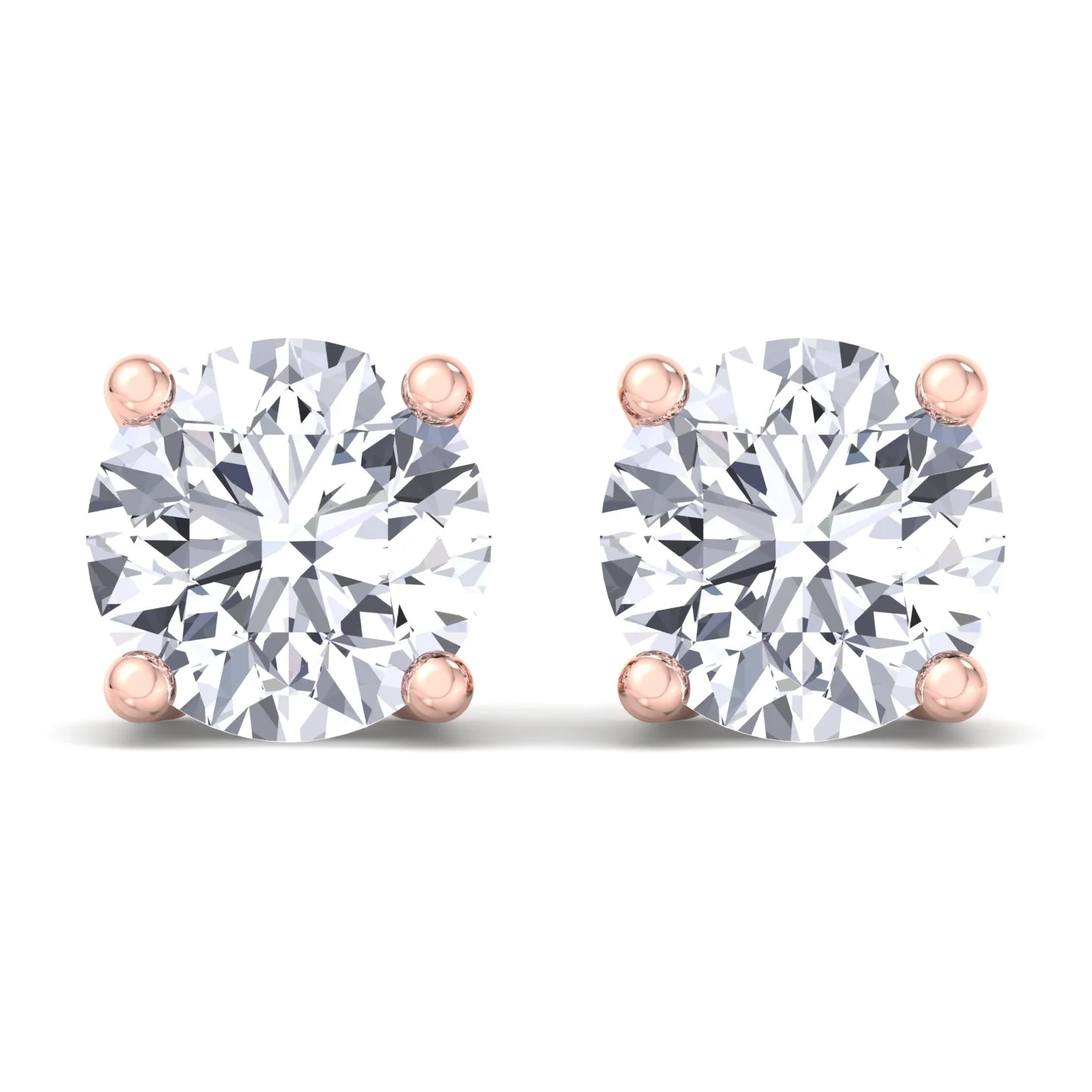 Round Cut Lab-Grown Diamond Studs - Image 16