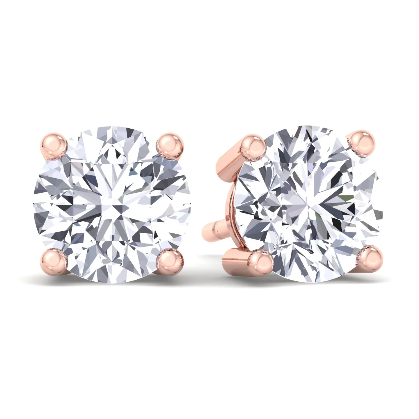 Round Cut Lab-Grown Diamond Studs - Image 20