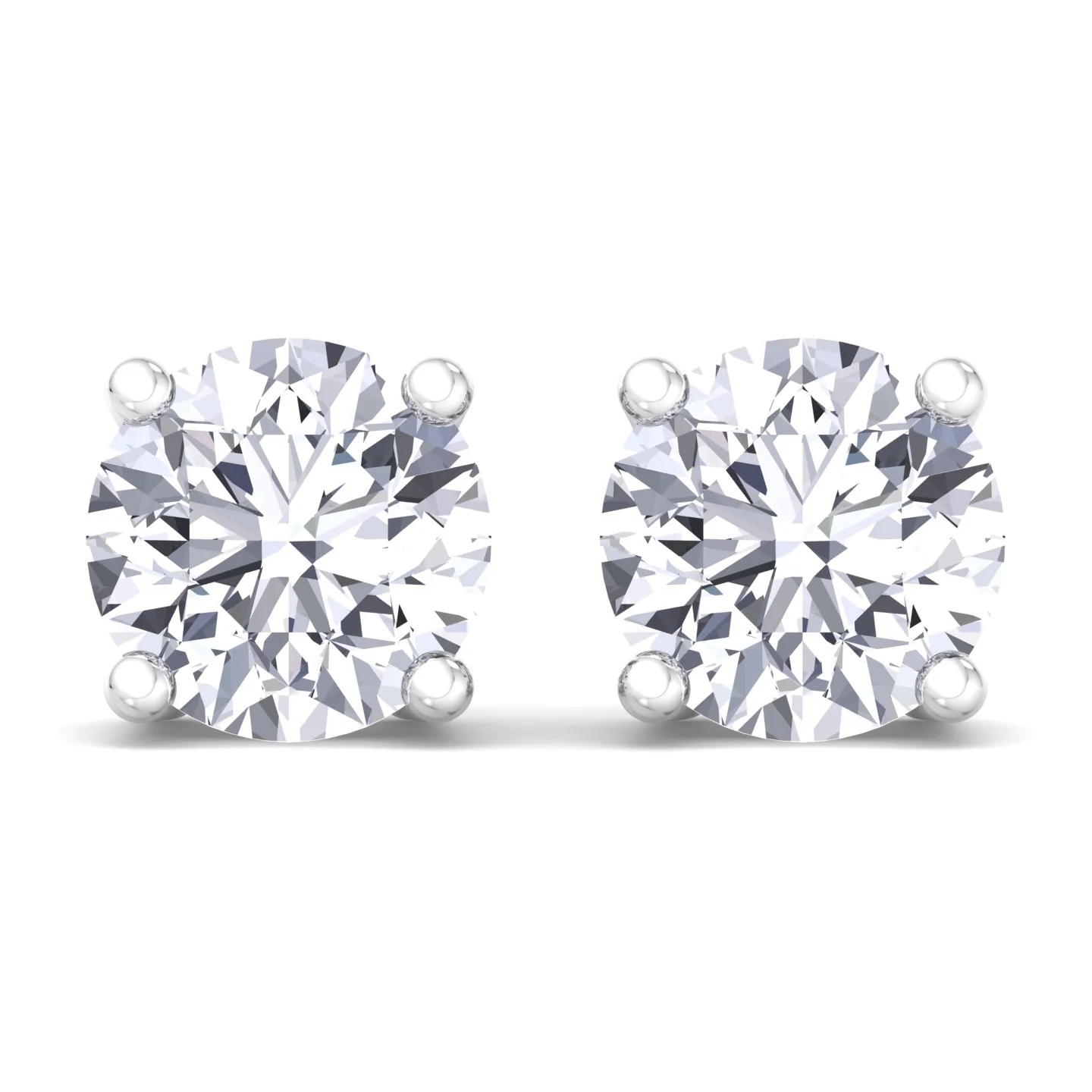 Round Cut Lab-Grown Diamond Studs - Image 4