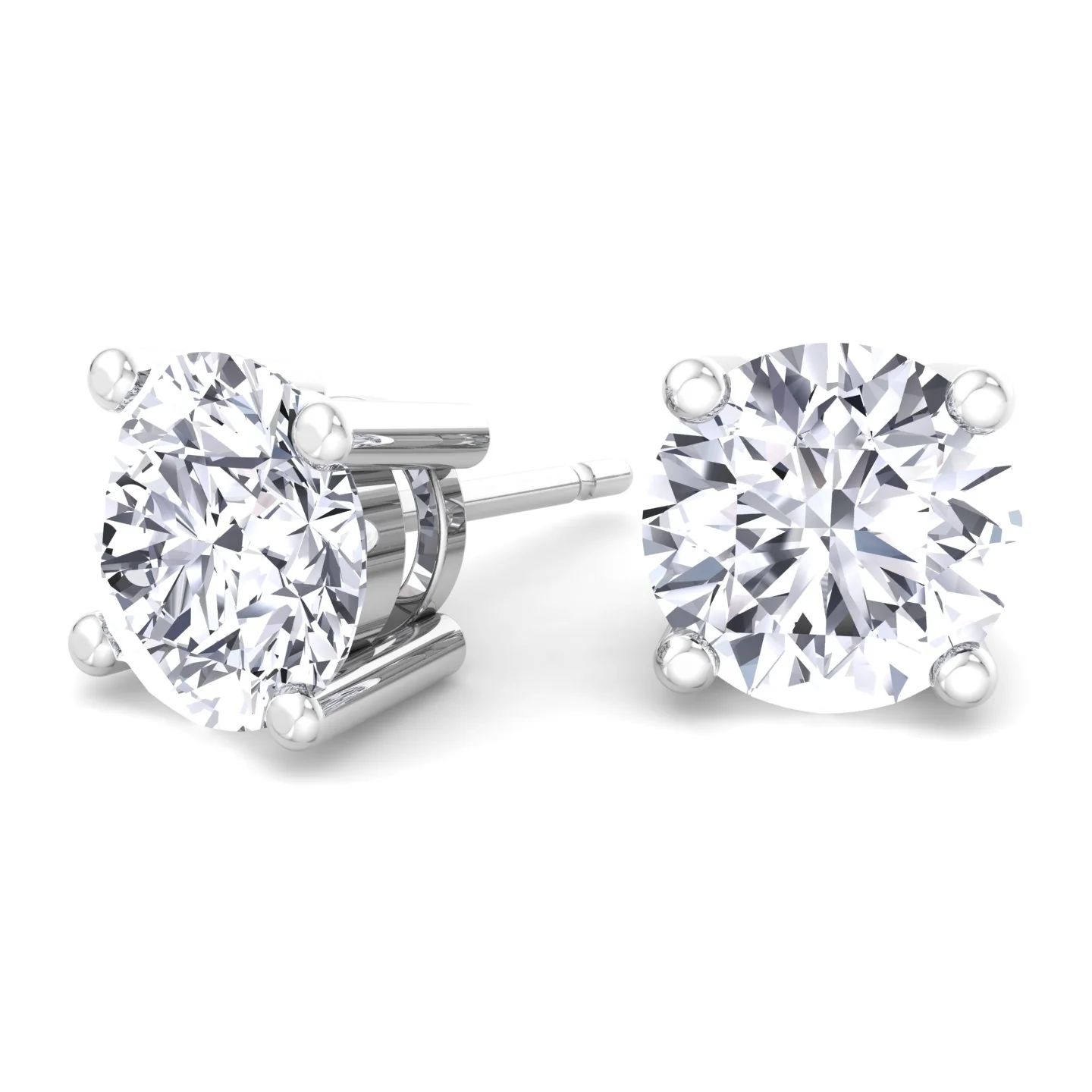 Round Cut Lab-Grown Diamond Studs - Image 5