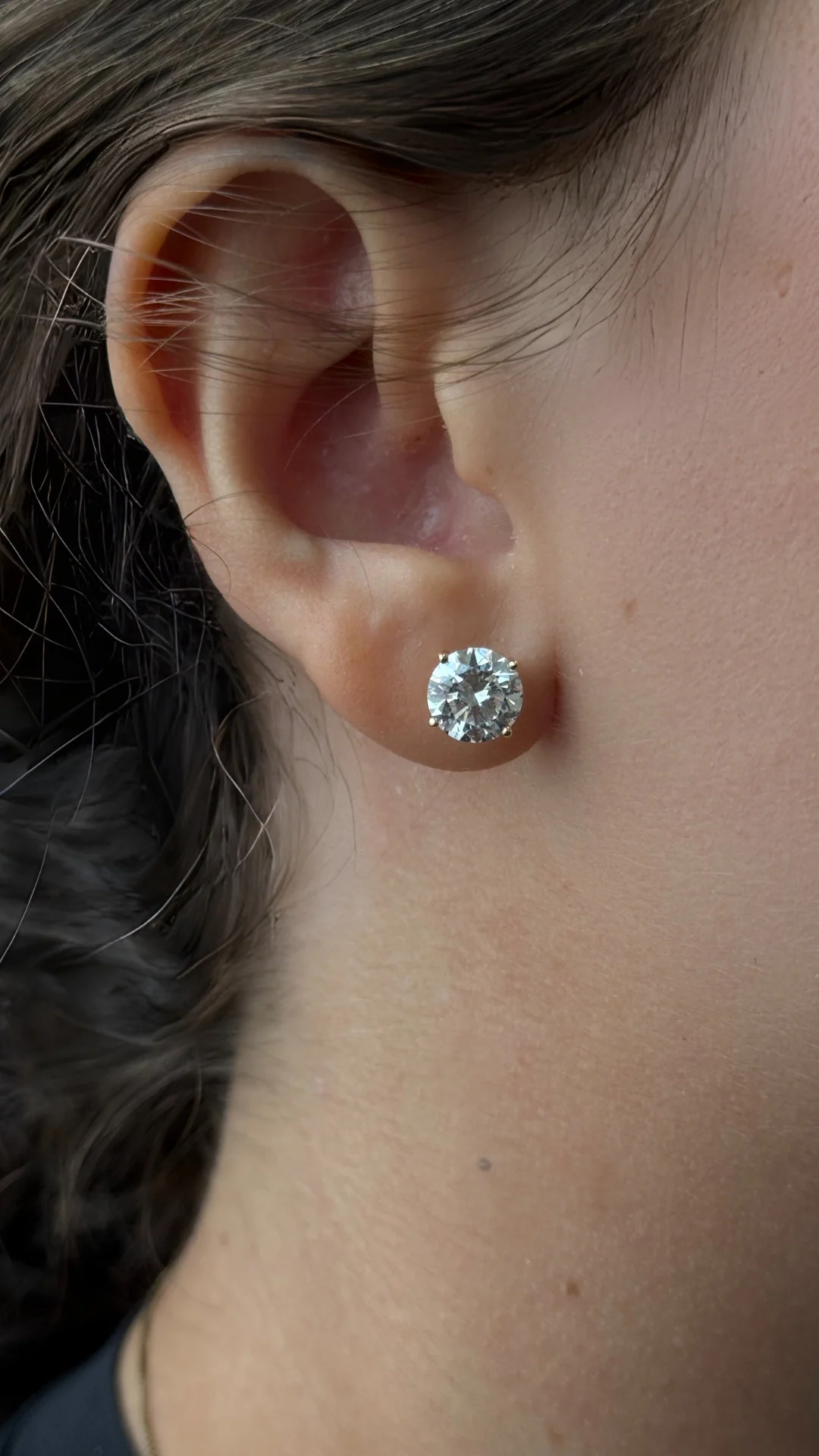 Round Cut Lab-Grown Diamond Studs - Image 7