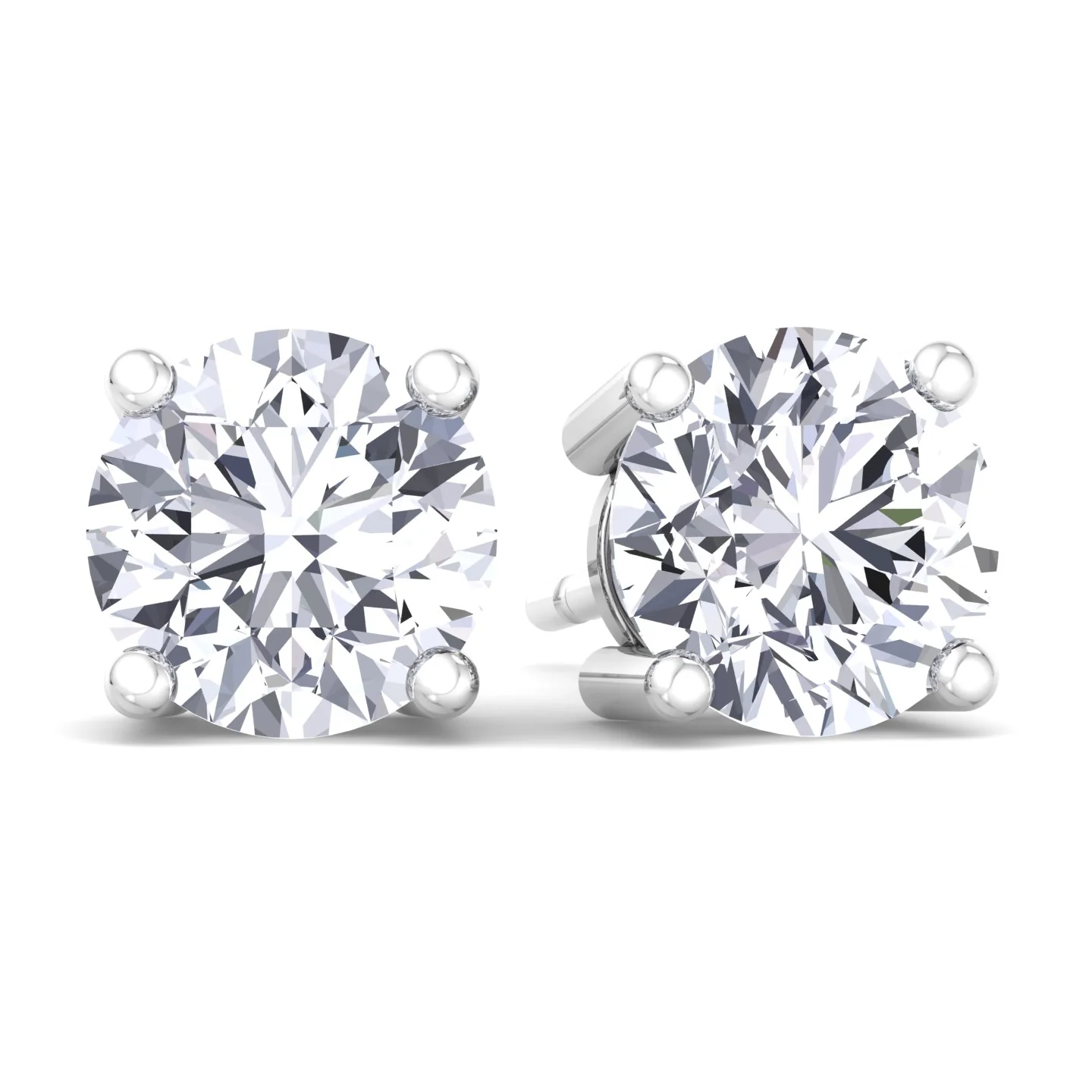 Round Cut Lab-Grown Diamond Studs - Image 8